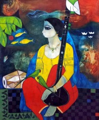 Abrar Ahmed, 30 x  36 Inch, Oil on Canvas, Figurative Painting, AC-AA-105